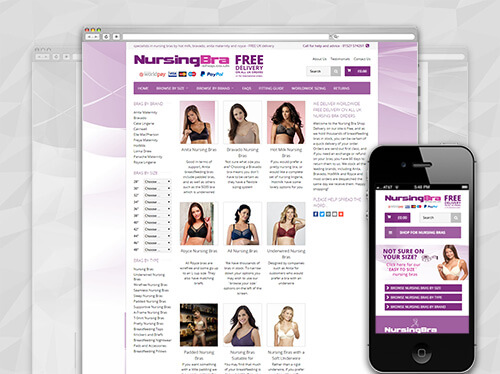 Nursing Bras Delivered Worldwide