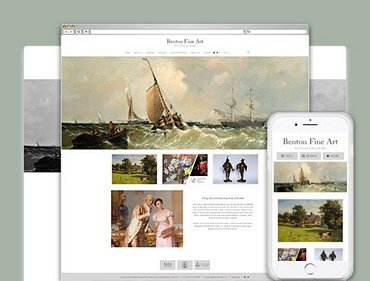 Antiques and Fine Art ecommerce website