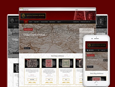 Antiques and Fine Art ecommerce website