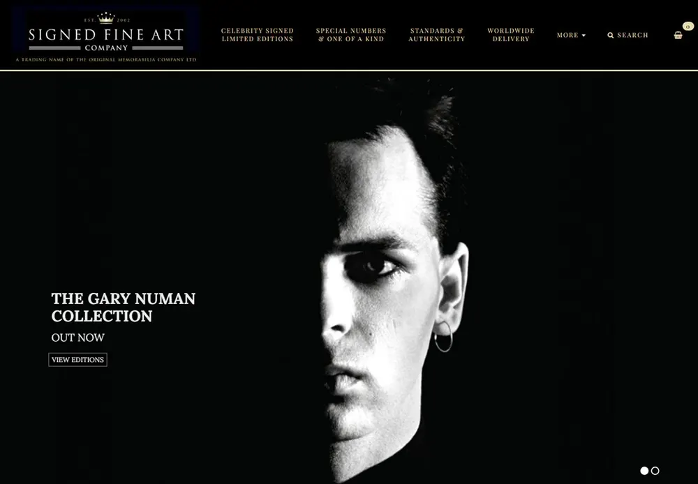 Original Memorabilia website
